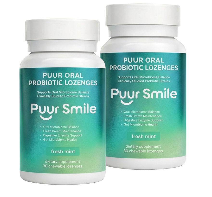 Puursmile Oral Probiotic Lozenge Melt – Restores the Good Bacteria Your Mouth Loses Every Time You Brush