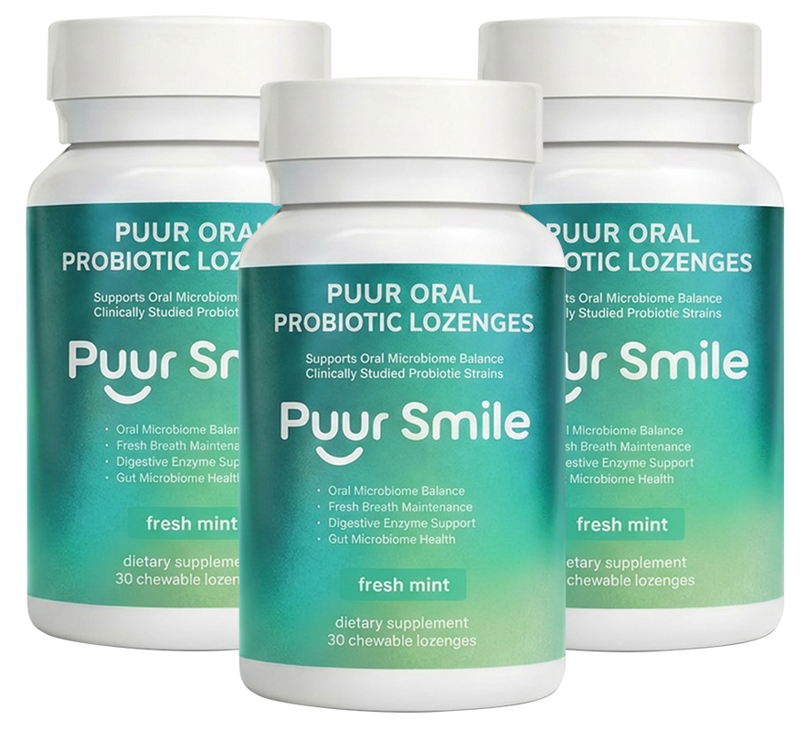Puursmile Oral Probiotic Lozenge Melt – Restores the Good Bacteria Your Mouth Loses Every Time You Brush