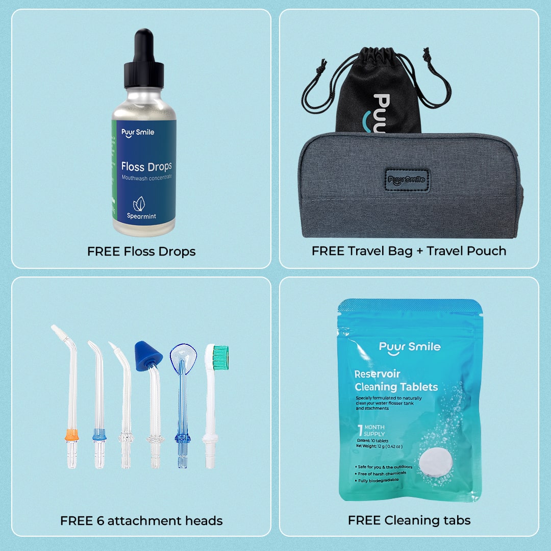 PUURSMILE WATER FLOSSER - 55% OFF SPRING CLEARANCE SALE + 5 FREE GIFTS (WORTH $200)