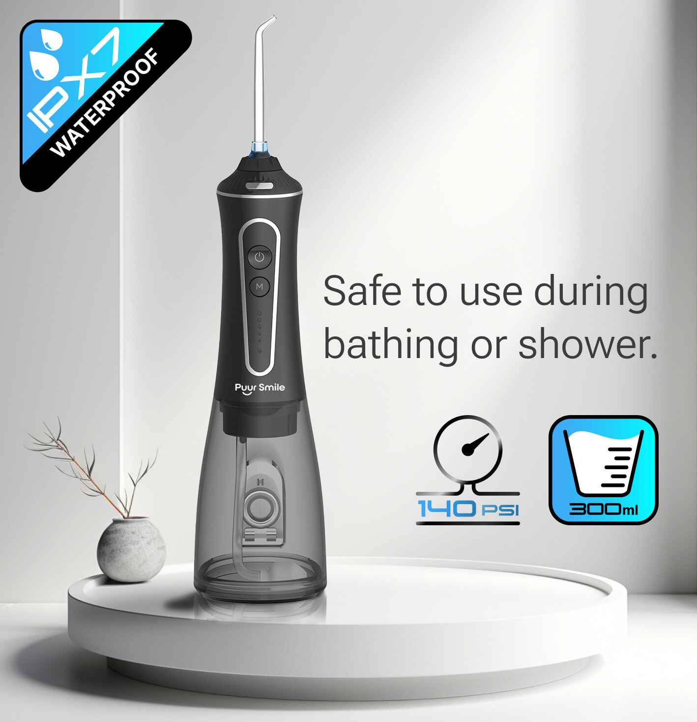 PUURSMILE WATER FLOSSER - 55% OFF SPRING CLEARANCE SALE + 5 FREE GIFTS (WORTH $200)