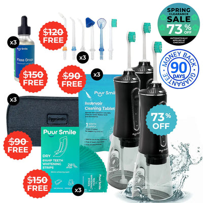 PUURSMILE WATER FLOSSER - 55% OFF SPRING CLEARANCE SALE + 5 FREE GIFTS (WORTH $150)