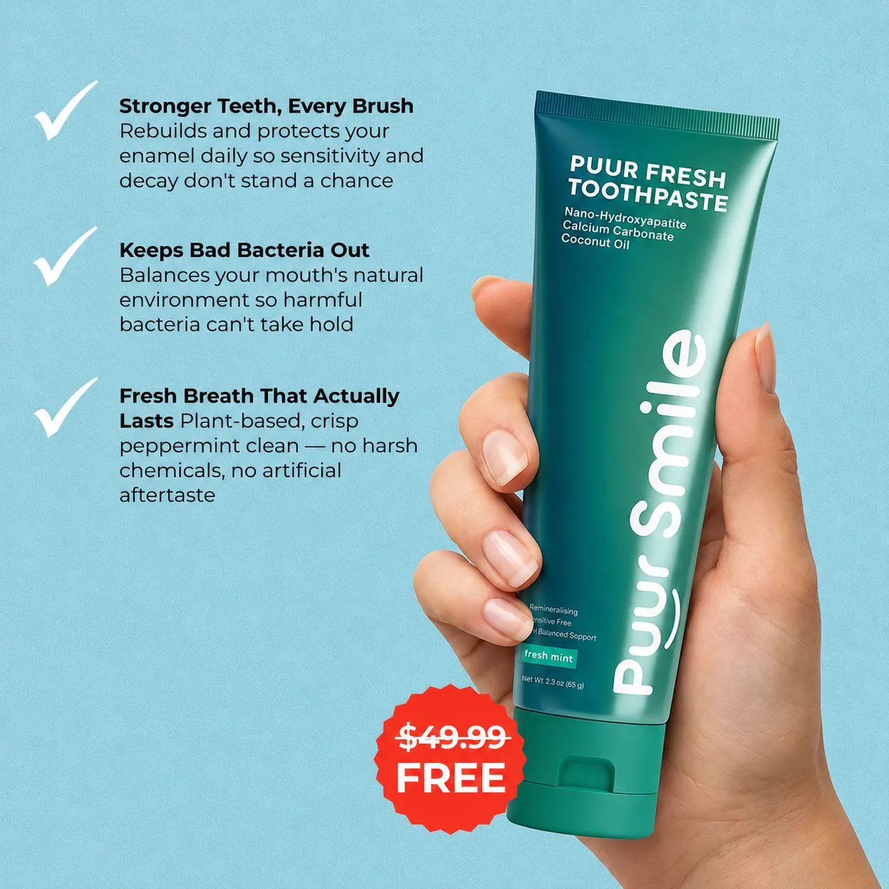 Puursmile Oral Probiotic Lozenge Melt – Restores the Good Bacteria Your Mouth Loses Every Time You Brush